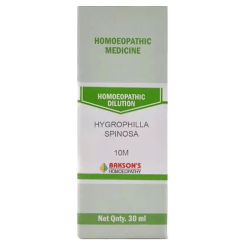 Bakson's Homeopathy Hygrophilla Spinosa Dilution 10M bottle of 30 ml Dilution