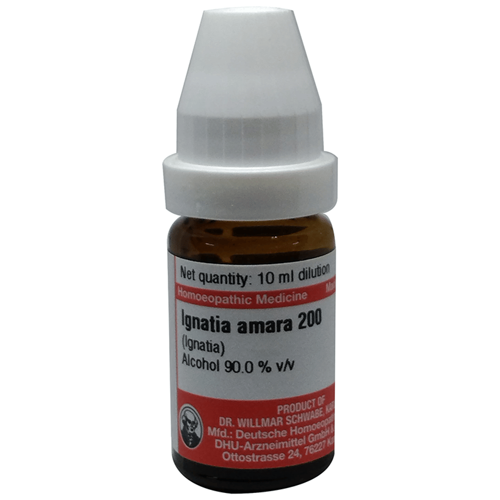 Dr Willmar Schwabe Germany Ignatia Amara Dilution 200 bottle of 10 ml Dilution