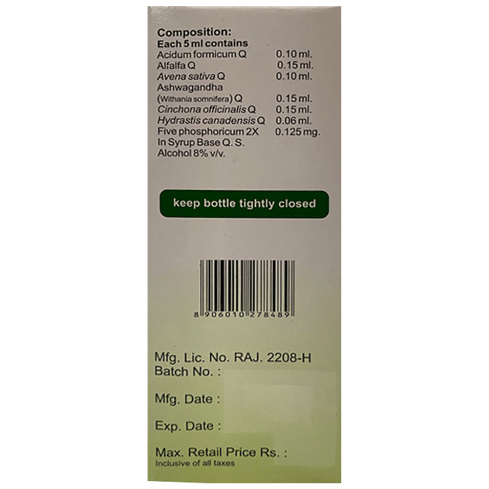 Bhargava Alfalfa Superior Tonic bottle of 200 ml Tonic