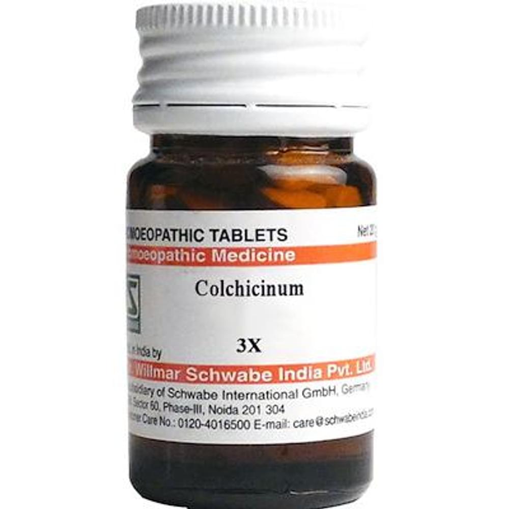 Dr Willmar Schwabe India Colchicinum Trituration Tablet 3X bottle of 20 gm Trituration Tablet