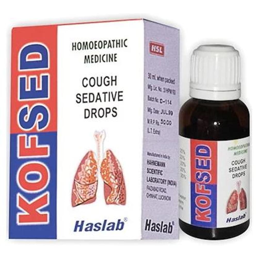 Haslab Kofsed Cough Sedative Drop bottle of 30 ml Drop