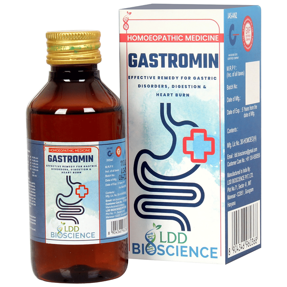 LDD Bioscience Gastromin Syrup bottle of 115 ml Syrup