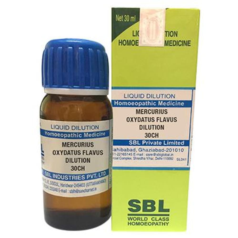 SBL Mercurius Oxydatus Flavus Dilution 30 CH bottle of 30 ml Dilution