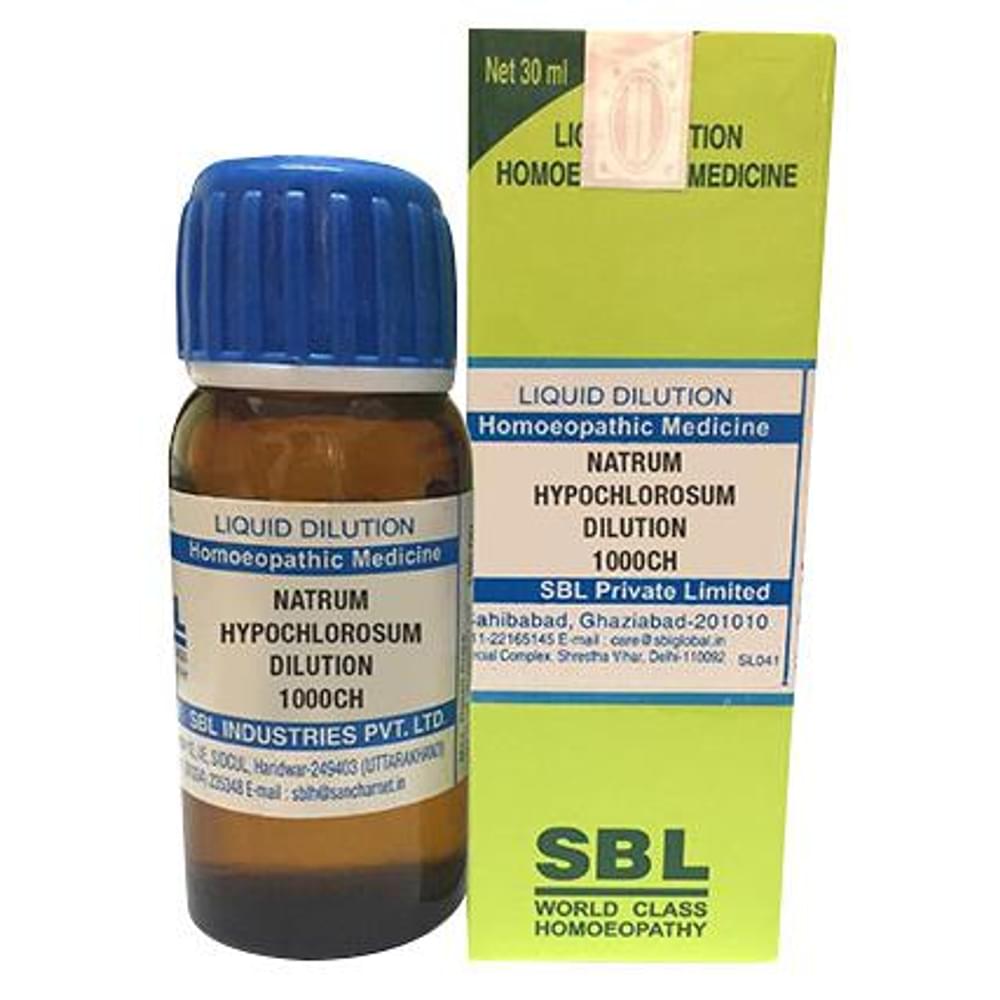 SBL Natrum Hypochlorosum Dilution 1000 CH bottle of 30 ml Dilution SBL Natrum Hypochlorosum Dilution 1000 CH bottle of 30 ml Dilution