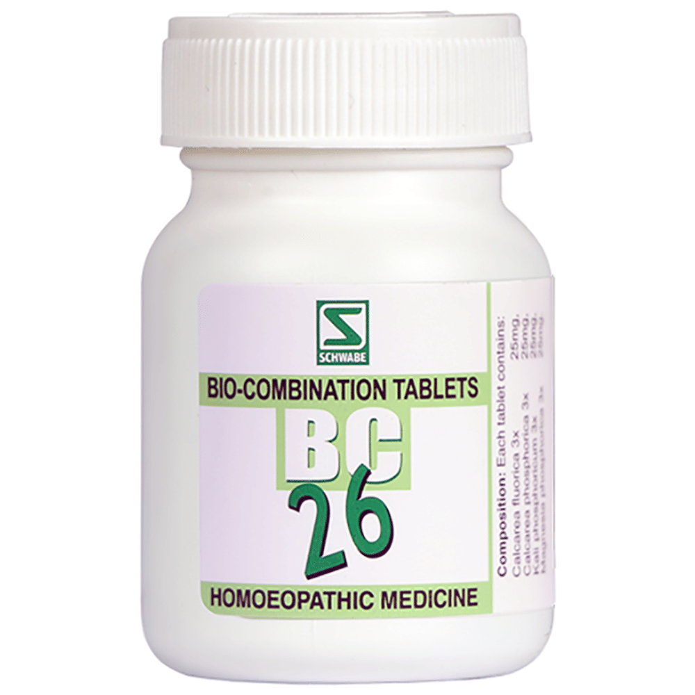Dr Willmar Schwabe India Bio-Combination 26 (BC 26) Tablet bottle of 20 gm Biocombination Tablet