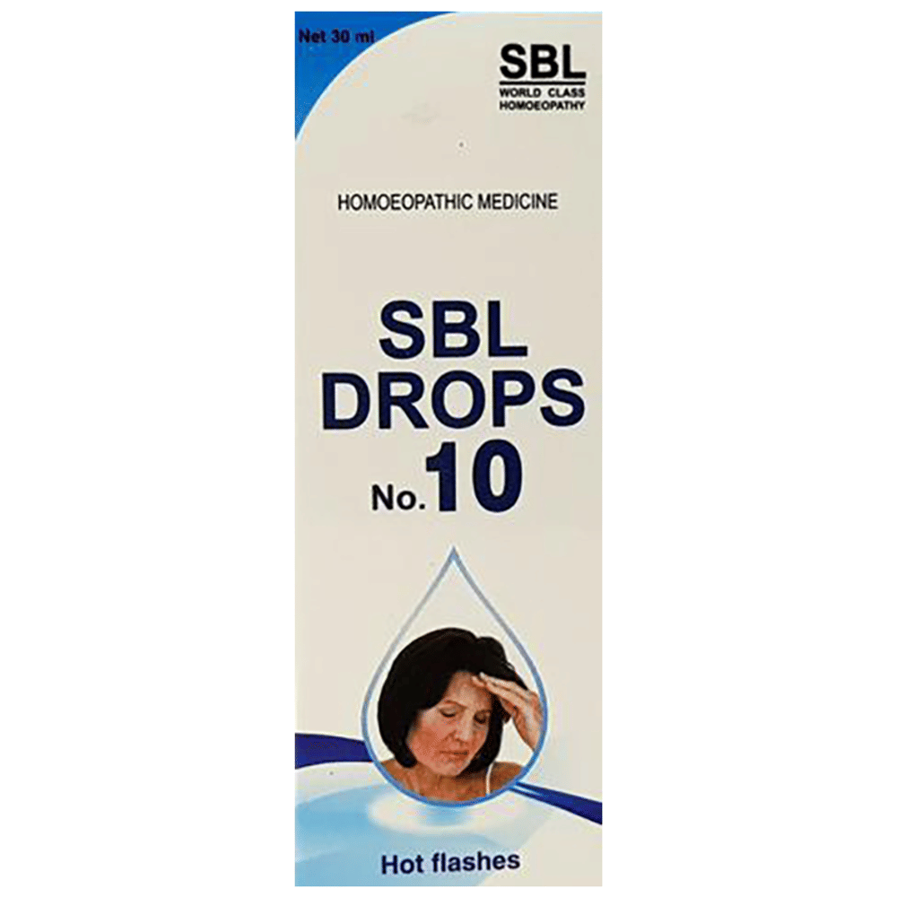 SBL Drops No. 10 (For Hot Flashes) bottle of 30 ml Drop