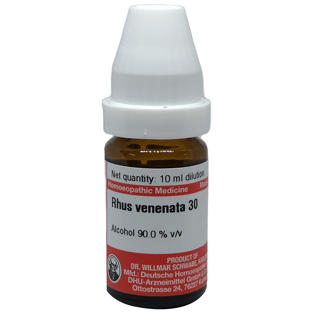 Dr Willmar Schwabe Germany Rhus Venenata Dilution 30 bottle of 10 ml Dilution