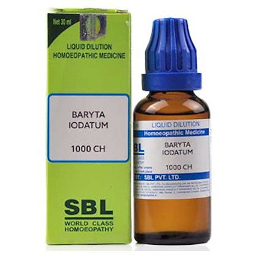 SBL Baryta Iodata Dilution 1000 CH bottle of 30 ml Dilution SBL Baryta Iodata Dilution 1000 CH bottle of 30 ml Dilution