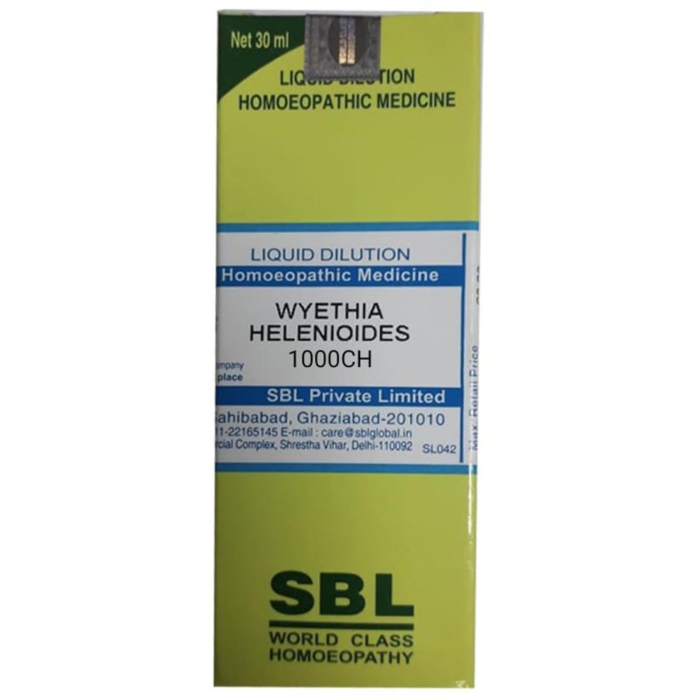SBL Wyethia Helenioides Dilution 1000 CH bottle of 30 ml Dilution
