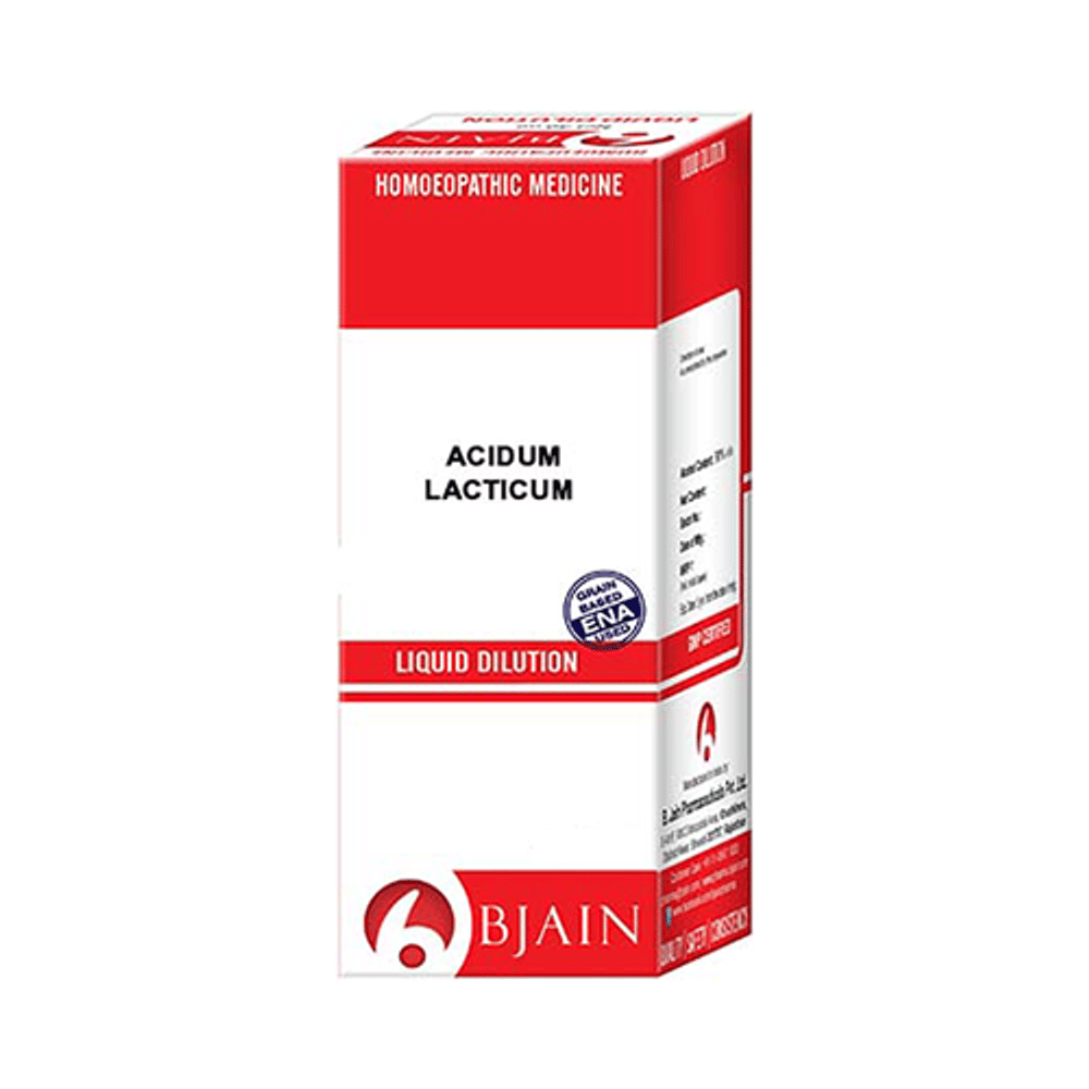 Bjain Acidum Lacticum Dilution 6 CH bottle of 30 ml Dilution