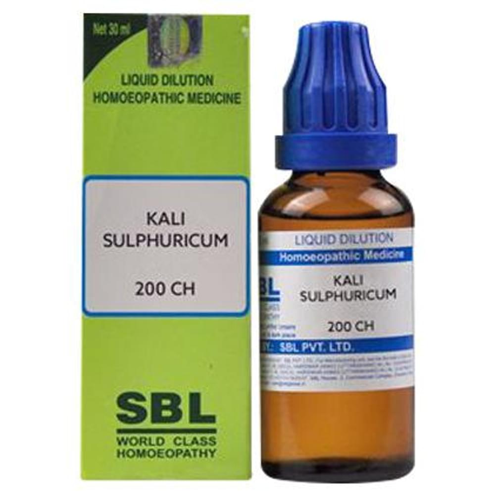 SBL Kali Sulphuricum Dilution 200 CH bottle of 30 ml Dilution