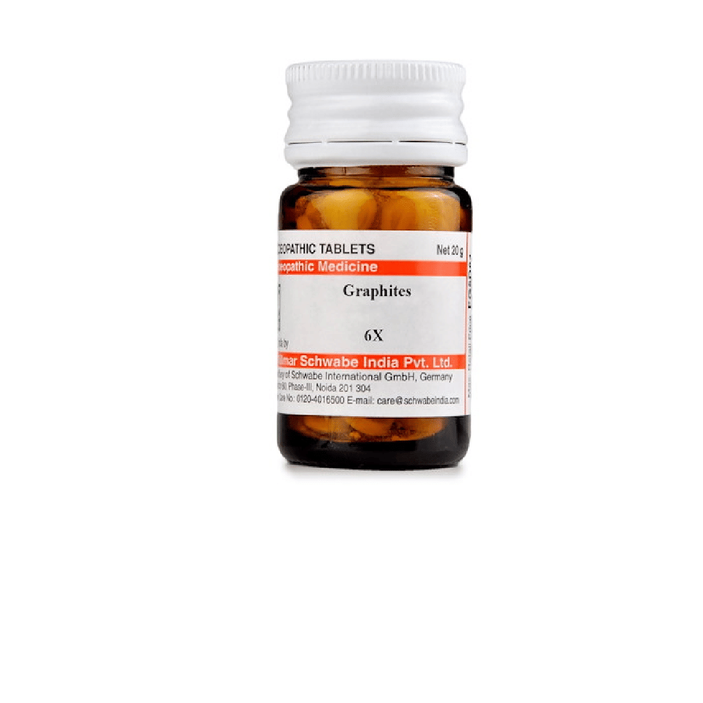 Dr Willmar Schwabe India Graphites Trituration Tablet 6X bottle of 20 gm Trituration Tablet