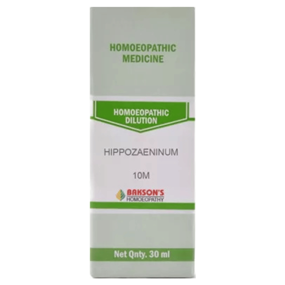 Bakson's Homeopathy Hippozaeninum Dilution 10M bottle of 30 ml Dilution
