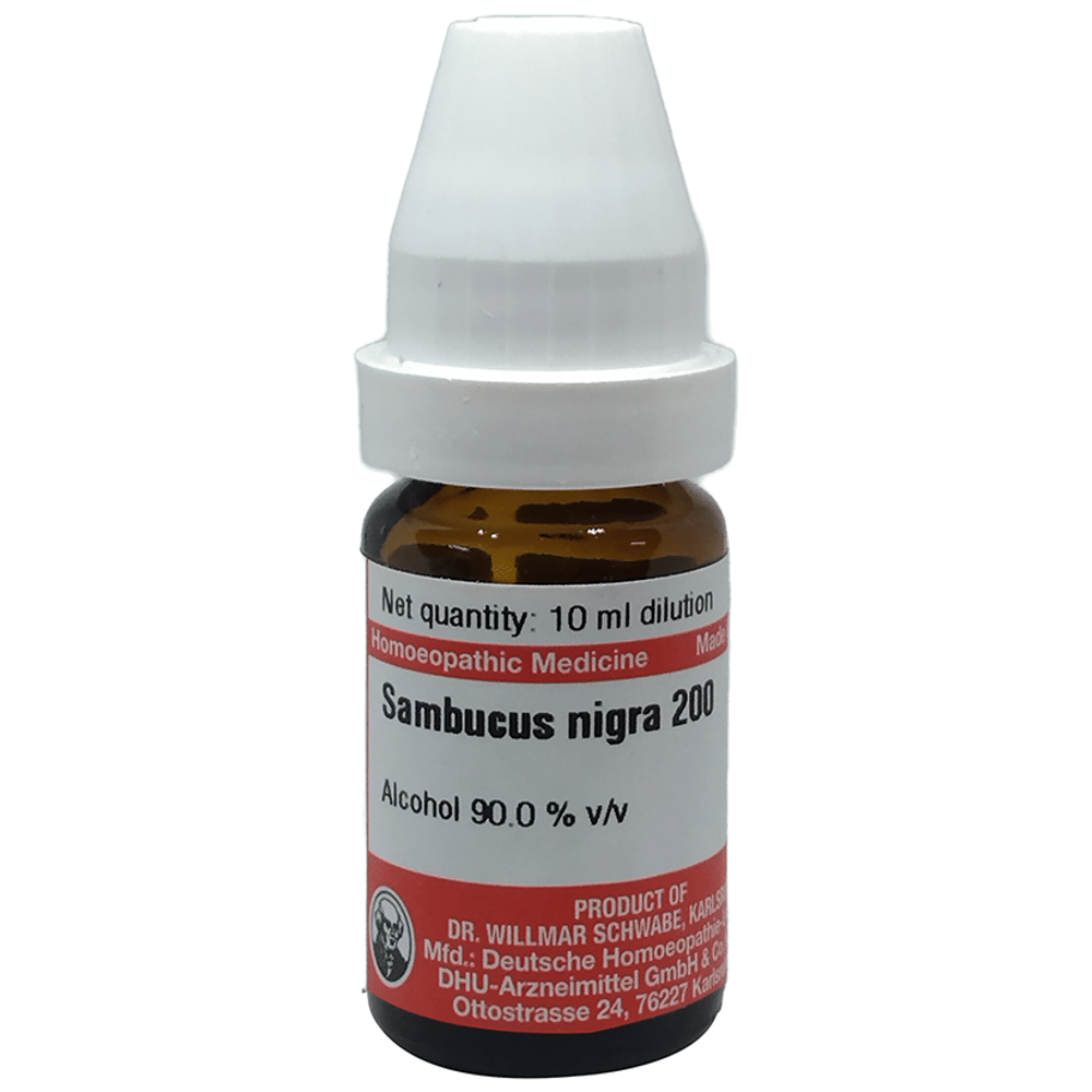 Dr Willmar Schwabe Germany Sambucus Nigra Dilution 200 bottle of 10 ml Dilution