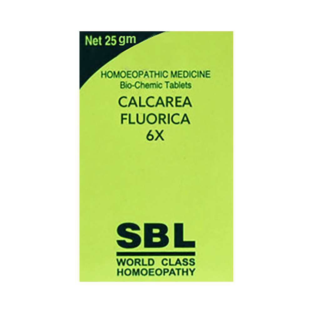 SBL Combo Pack of Calcarea Fluorica Biochemic Tablet 6X & Calcarea Phosphorica Biochemic Tablet 6X (25gm Each) combo pack of 2 bottles SBL Combo Pack of Calcarea Fluorica Biochemic Tablet 6X & Calcarea Phosphorica Biochemic Tablet 6X (25gm Each) combo pack of 2 bottles