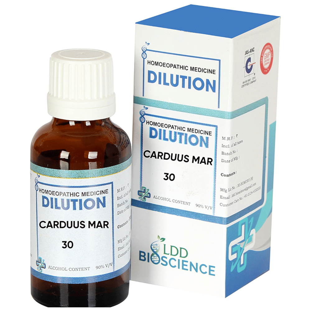 LDD Bioscience Carduus Mar Dilution 30 bottle of 30 ml Dilution