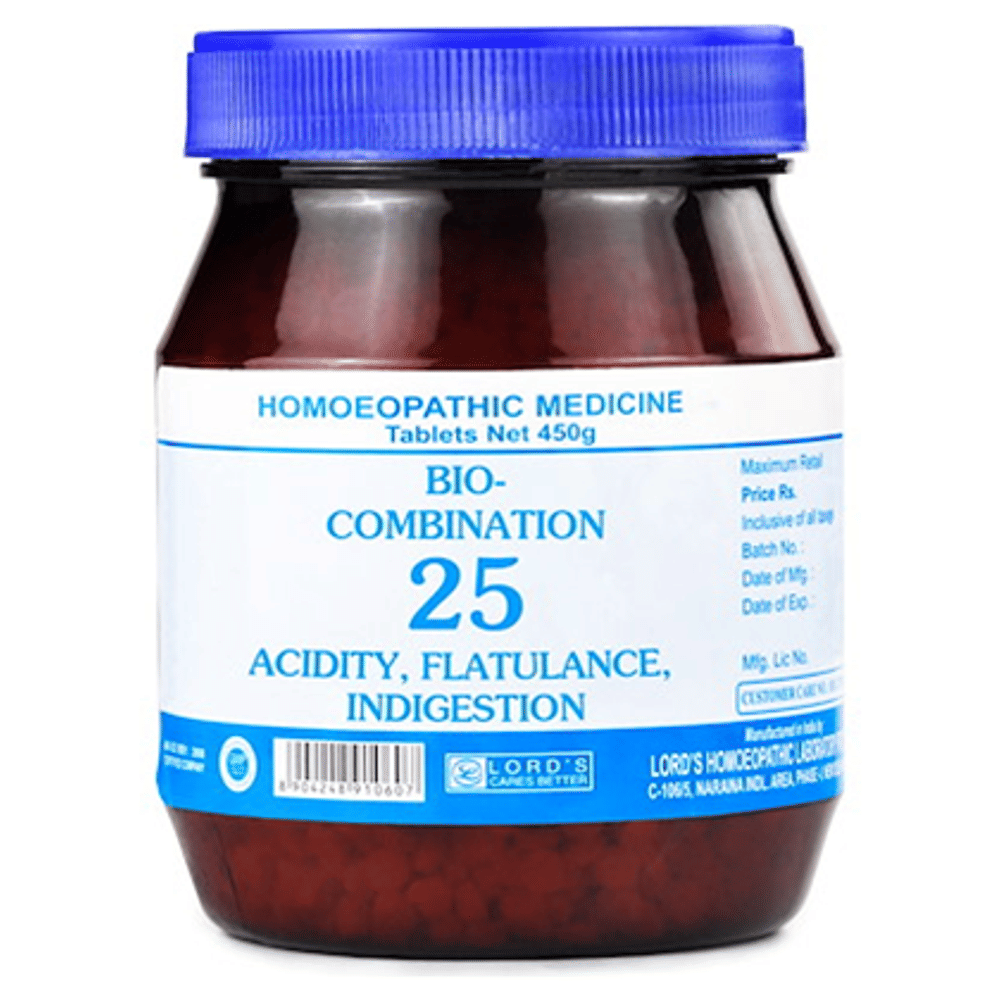 Lord's Bio-Combination 25 Tablet bottle of 450 gm Biocombination Tablet Lord's Bio-Combination 25 Tablet bottle of 450 gm Biocombination Tablet
