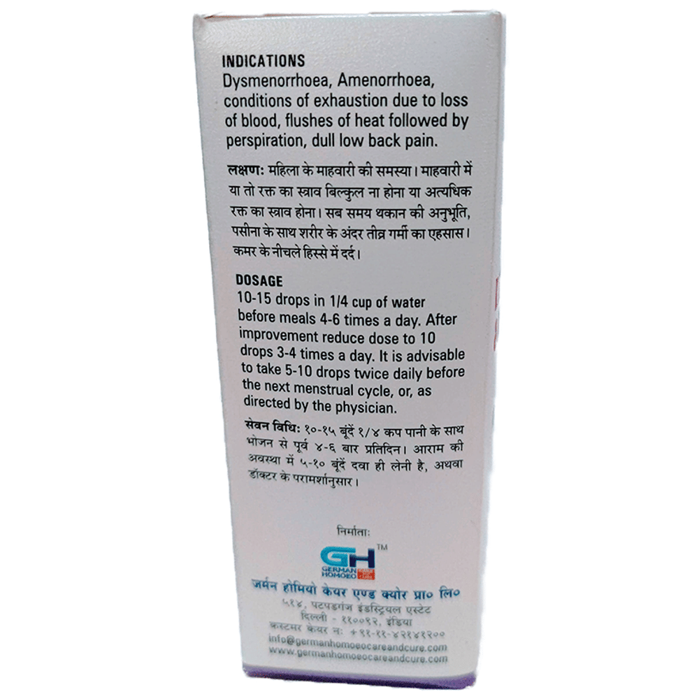 German's 526 Dysmenorrhoea & Amenorrhoea Drop bottle of 30 ml Drop