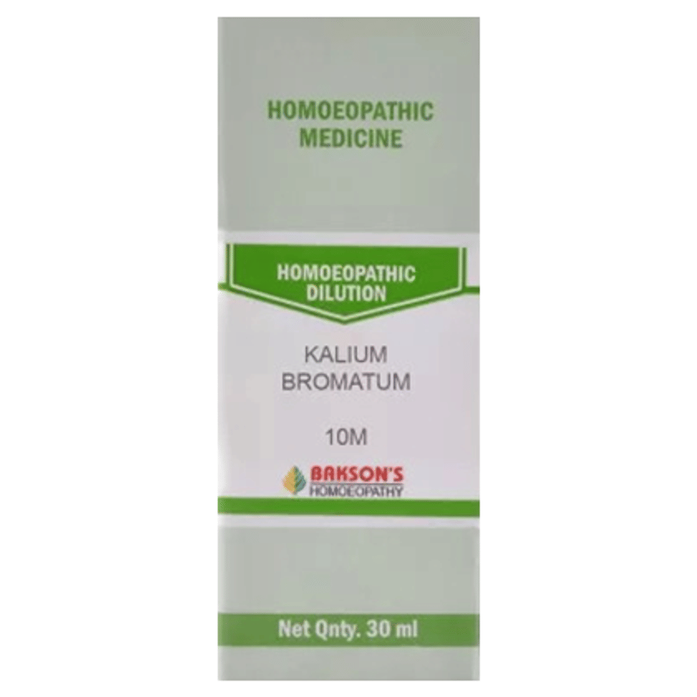 Bakson's Homeopathy Kalium Bromatum Dilution 10M bottle of 30 ml Dilution