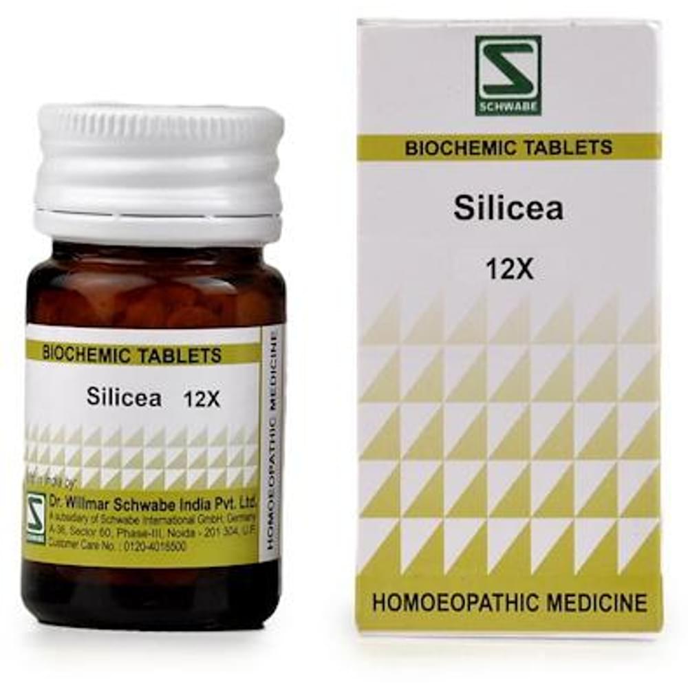 Dr Willmar Schwabe India Silicea Biochemic Tablet 12X bottle of 20 gm Biochemic Tablet