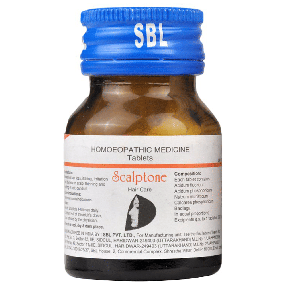 SBL Scalptone Tablet bottle of 25 gm Tablet