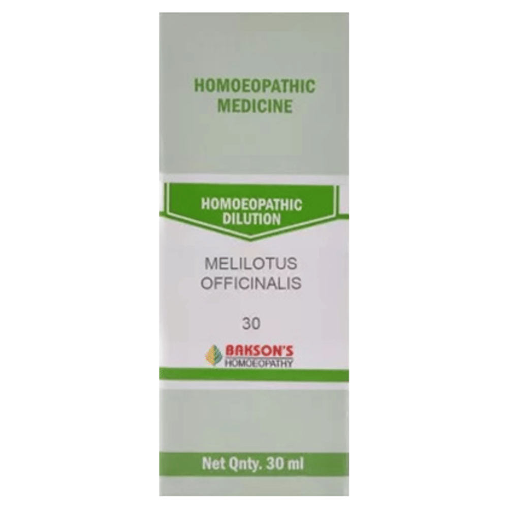 Bakson's Homeopathy Melilotus Officinalis Dilution 30 bottle of 30 ml Dilution