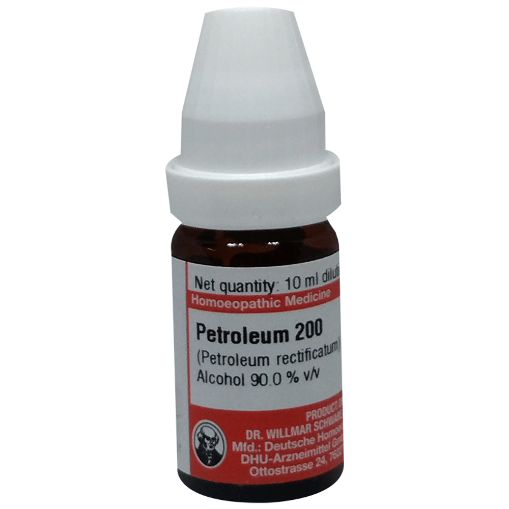 Dr Willmar Schwabe Germany Petroleum (Petroleum Rectificatum) Dilution 200 bottle of 10 ml Dilution
