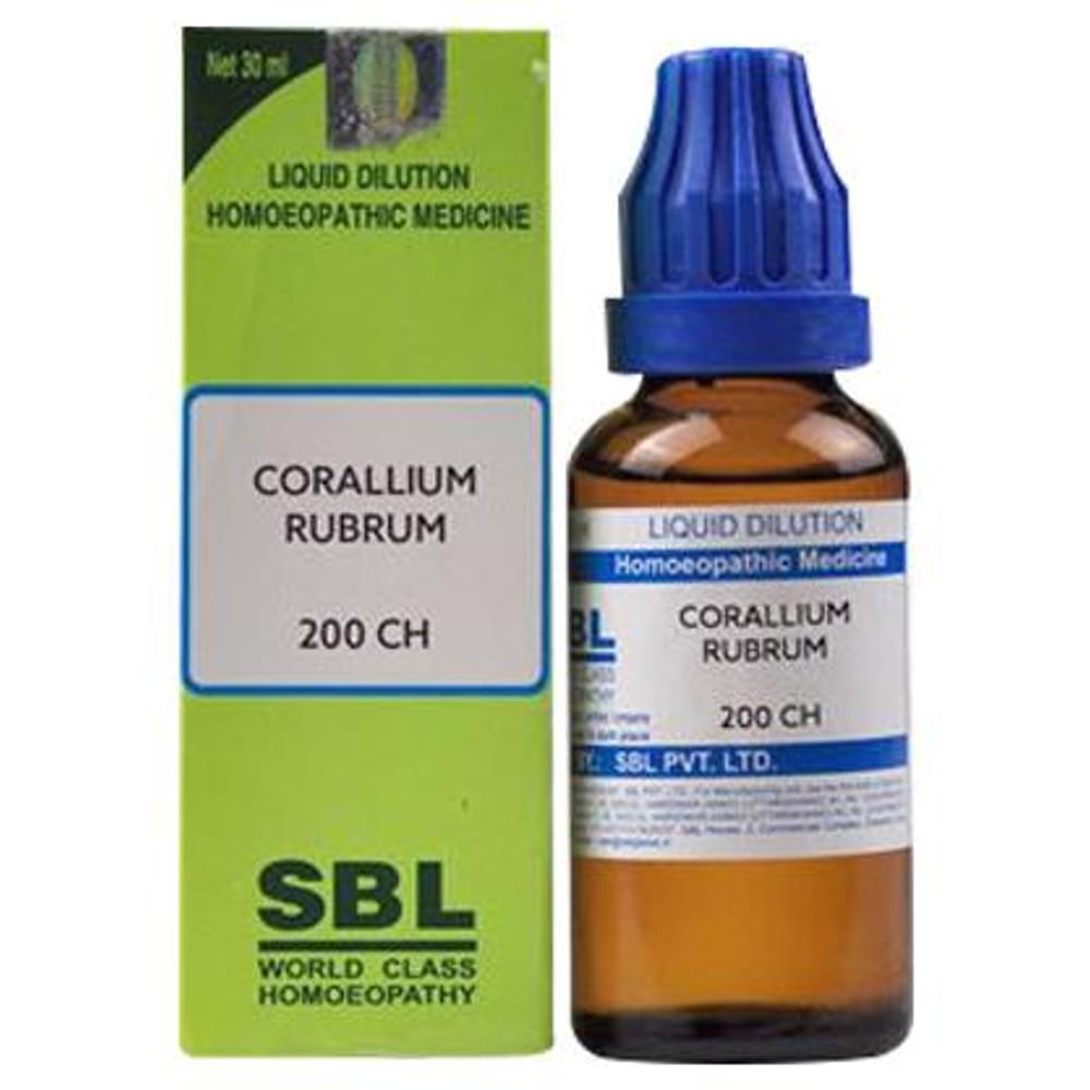 SBL Corallium Rubrum Dilution 200 CH bottle of 30 ml Dilution