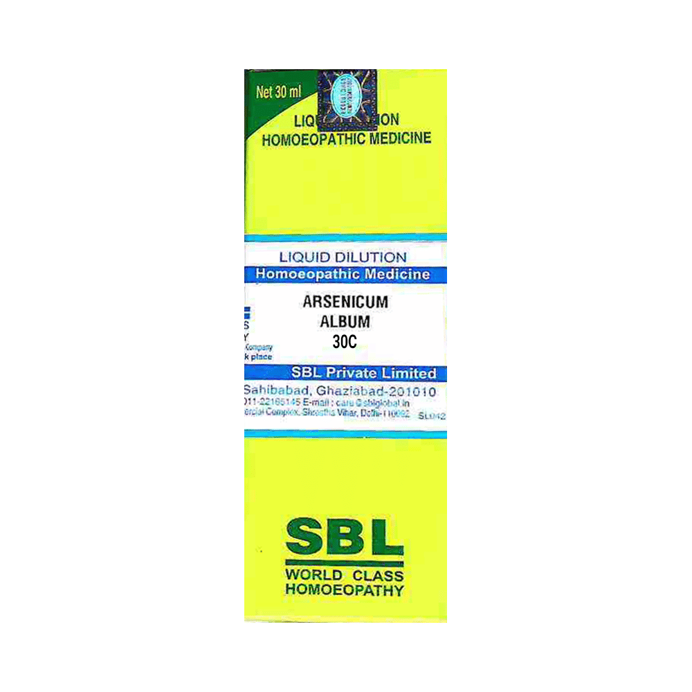 Combo Pack of SBL Arsenicum Album Dilution 30 CH & SBL Bryonia Alba Dilution 30 CH (30ml Each) combo pack of 2 bottles