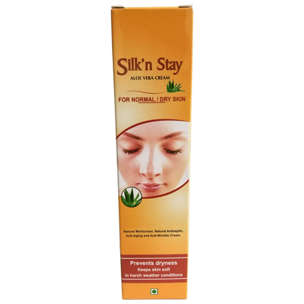 SBL Silk N Stay Aloe Vera Cream For Normal And Dry Skin tube of 50 gm Cream