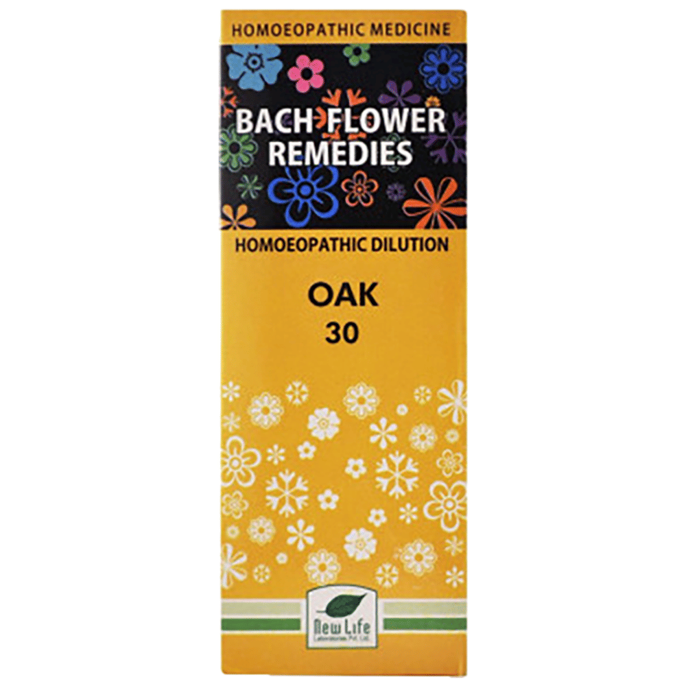 New Life Bach Flower Oak 30 bottle of 100 ml Dilution