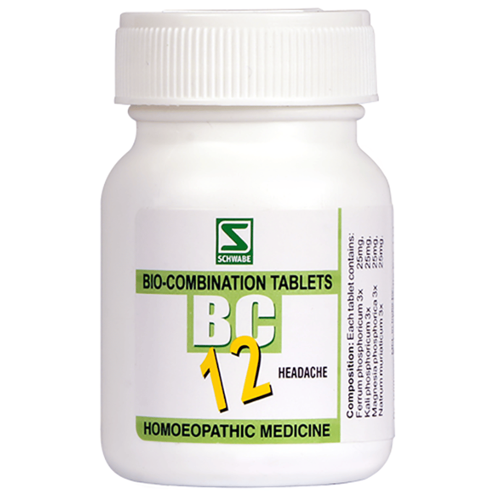 Dr Willmar Schwabe India Bio-Combination 12 (BC 12) Tablet bottle of 20 gm Biocombination Tablet