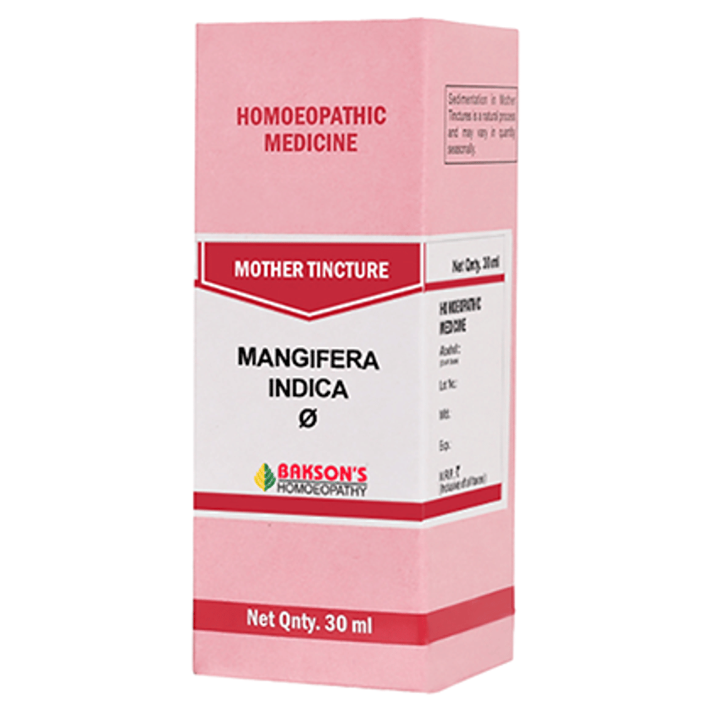Bakson's Homeopathy Mangifera Indica Mother Tincture Q bottle of 30 ml Mother Tincture