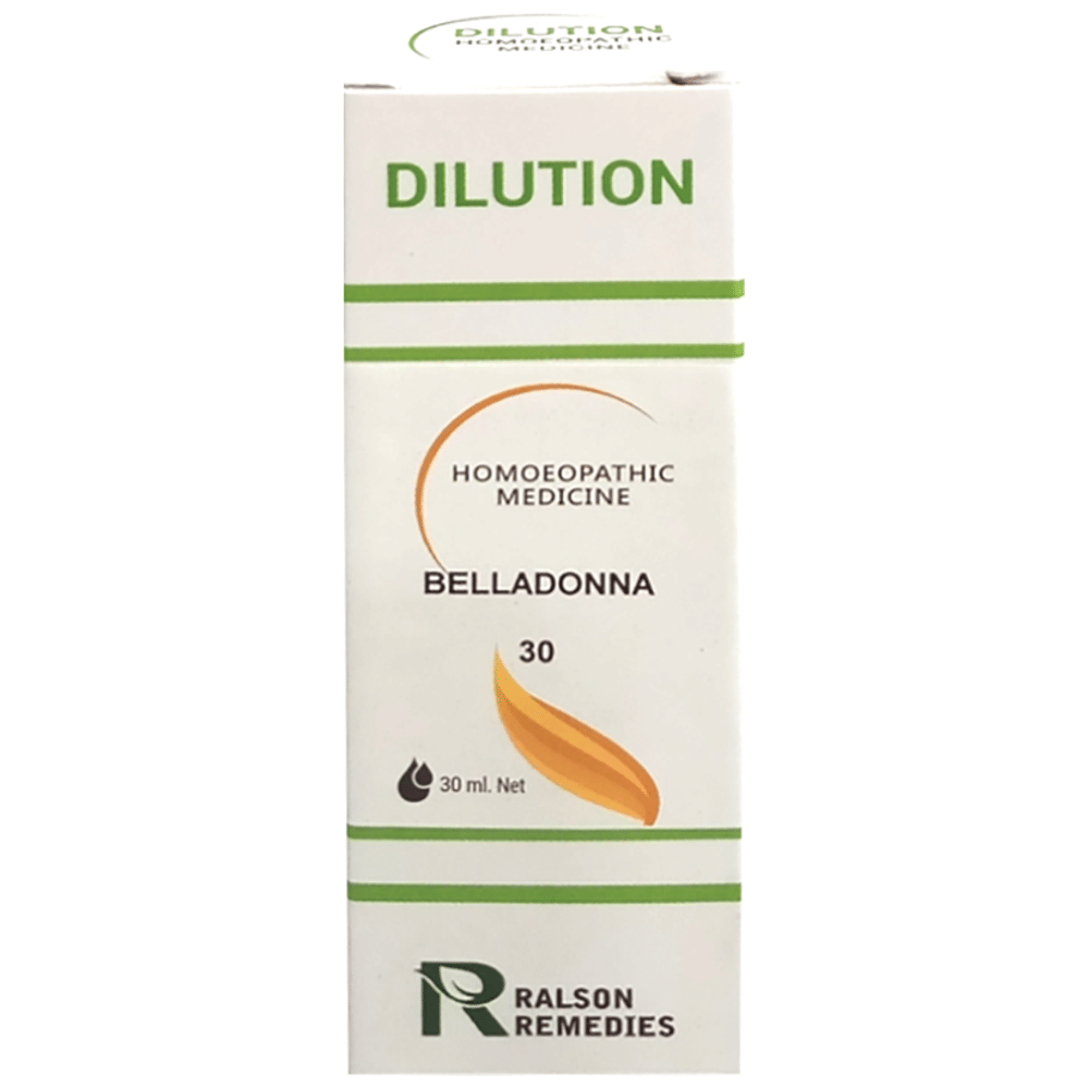 Ralson Remedies Belladonna Dilution 30 CH bottle of 30 ml Dilution Ralson Remedies Belladonna Dilution 30 CH bottle of 30 ml Dilution