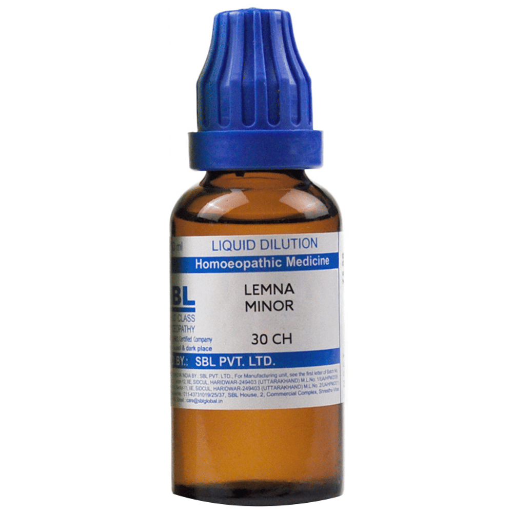 SBL Lemna Minor Dilution 30 CH bottle of 30 ml Dilution SBL Lemna Minor Dilution 30 CH bottle of 30 ml Dilution