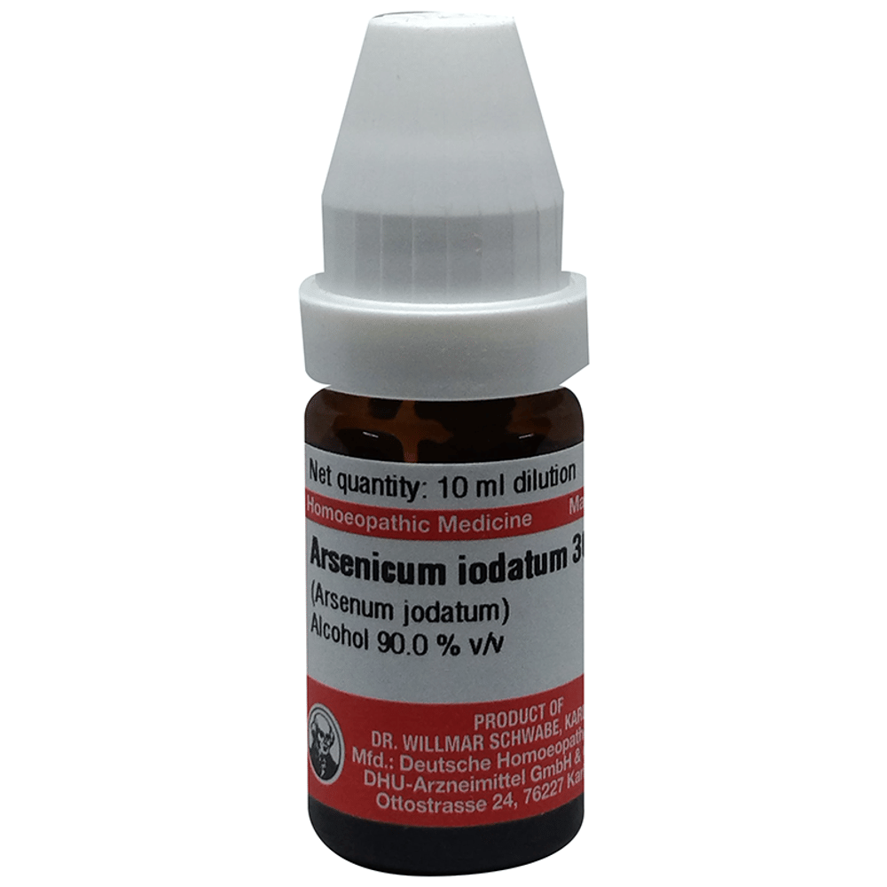 Dr Willmar Schwabe Germany Arsenicum Iodatum Dilution 30 bottle of 10 ml Dilution Dr Willmar Schwabe Germany Arsenicum Iodatum Dilution 30 bottle of 10 ml Dilution