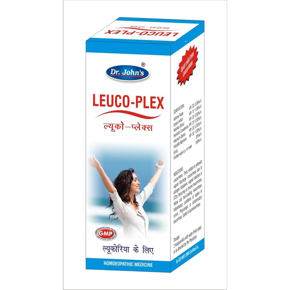 Dr. Johns Leuco-Plex Syrup bottle of 120 ml Syrup