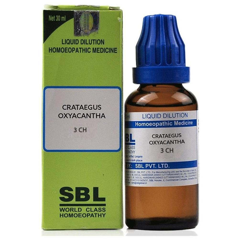 SBL Crataegus Oxyacantha Dilution 3 CH bottle of 30 ml Dilution