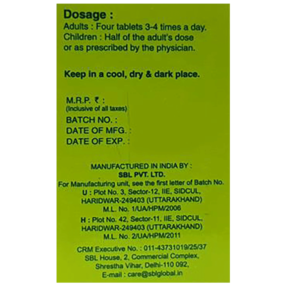 SBL Calcarea Fluorica Biochemic Tablet 6X bottle of 25 gm Biochemic Tablet