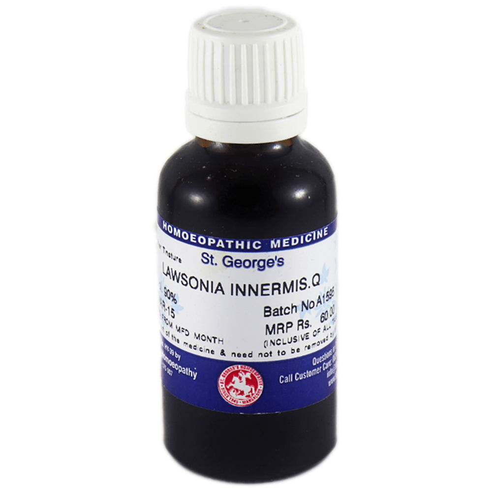 St. George‚Äôs Lawsonia Innermis Mother Tincture Q bottle of 30 ml Mother Tincture