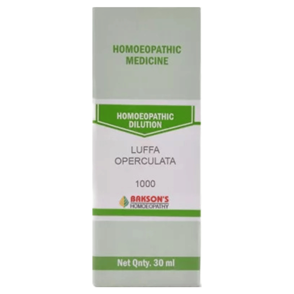 Bakson's Homeopathy Luffa Operculata Dilution 1000 CH bottle of 30 ml Dilution