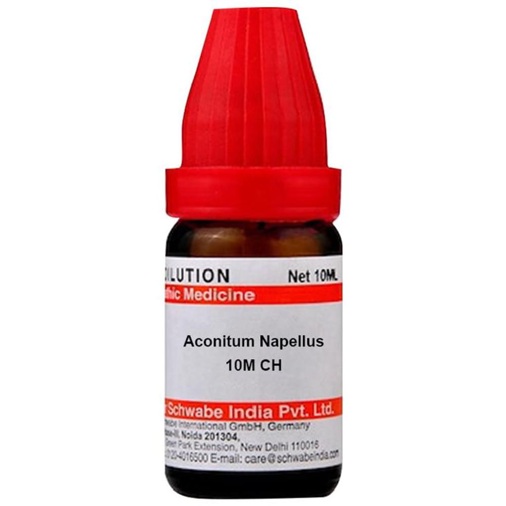 Dr Willmar Schwabe India Aconitum Napellus Dilution 10M CH bottle of 10 ml Dilution