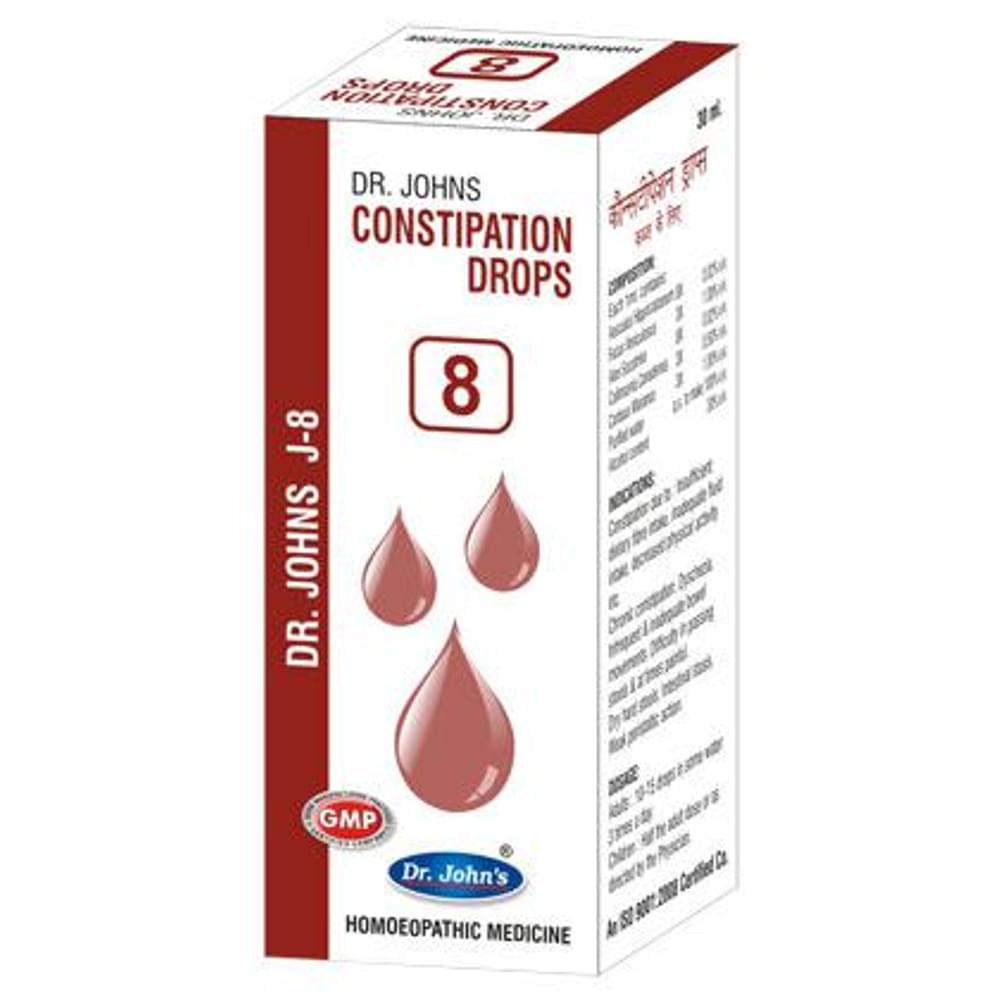 Dr. Johns J-8 Constipation Drop bottle of 30 ml Drop Dr. Johns J-8 Constipation Drop bottle of 30 ml Drop