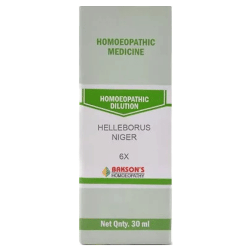Bakson's Homeopathy Helleborus Niger Dilution 6X bottle of 30 ml Dilution