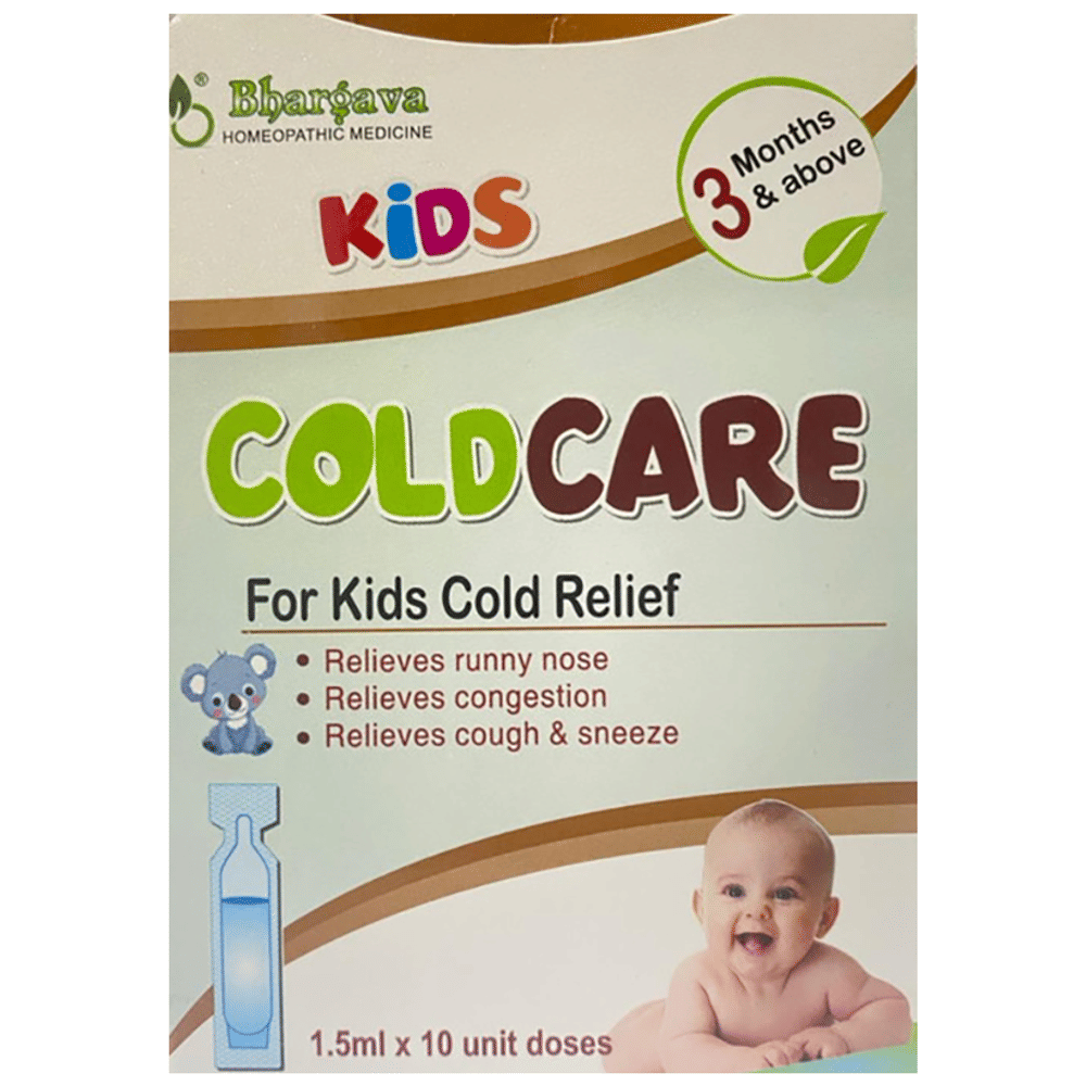 Bhargava Cold Care 3 Months & Above (1.5ml Each) box of 10 units Bhargava Cold Care 3 Months & Above (1.5ml Each) box of 10 units