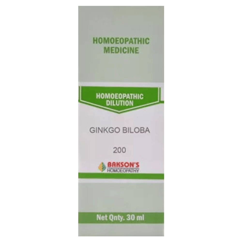 Bakson's Homeopathy Ginkgo Biloba Dilution 200 bottle of 30 ml Dilution