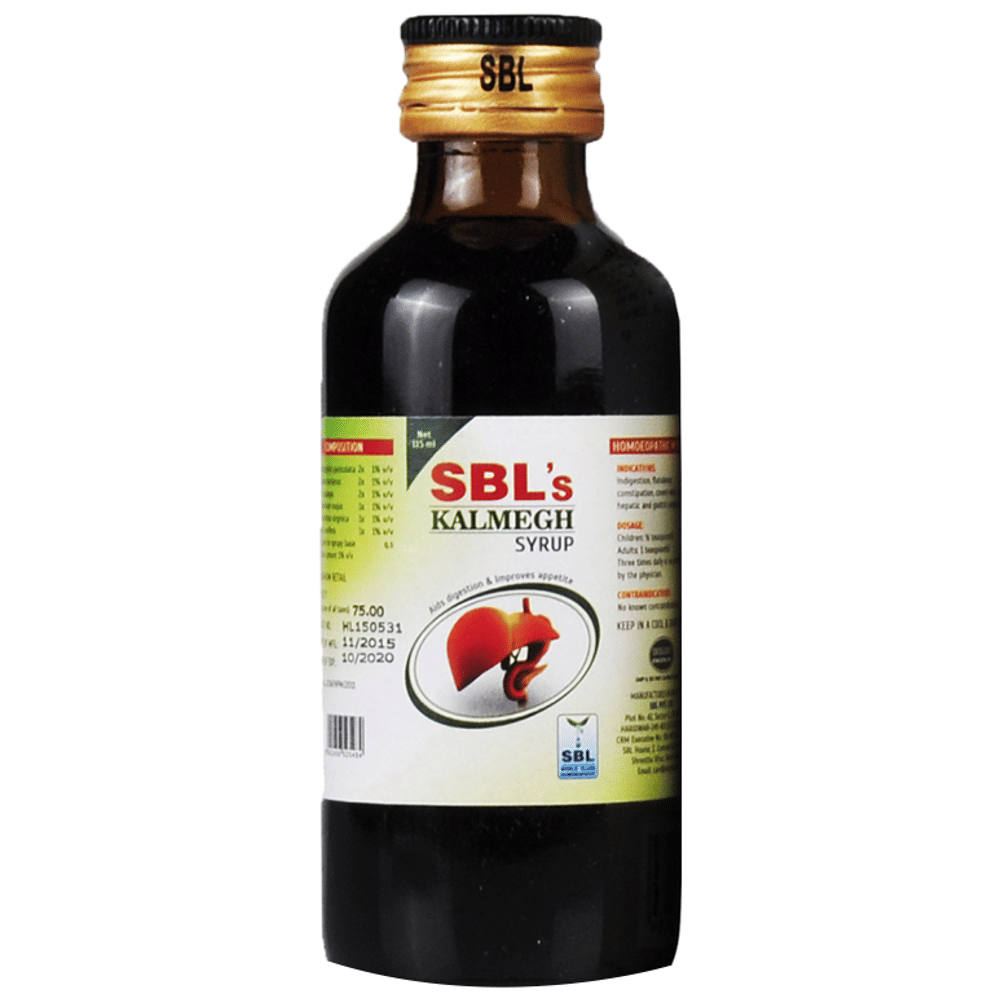 SBL Kalmegh Syrup bottle of 115 ml Syrup