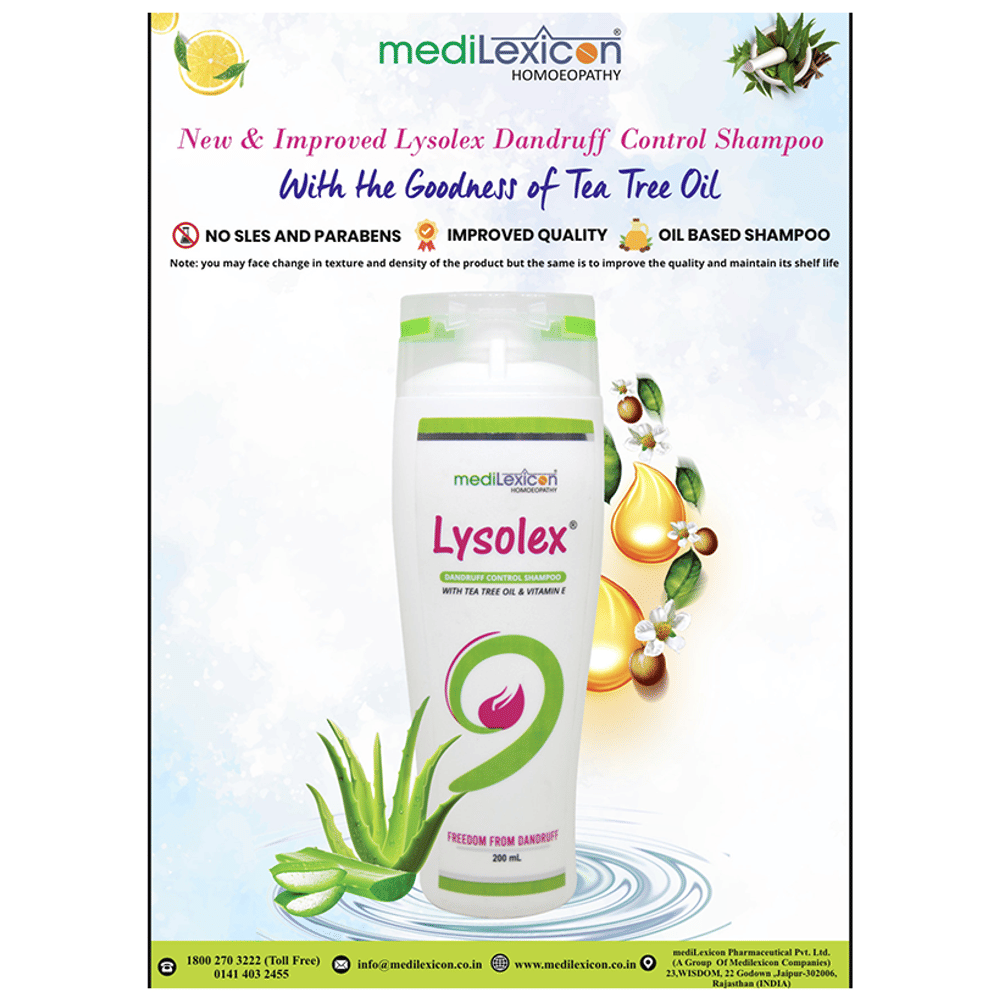 Medilexicon Lysolex Shampoo bottle of 200 ml Shampoo Medilexicon Lysolex Shampoo bottle of 200 ml Shampoo