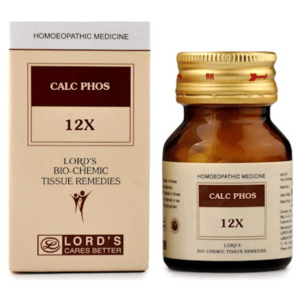 Lord's Calc Phos Biochemic Tablet 12X bottle of 25 gm Biochemic Tablet Lord's Calc Phos Biochemic Tablet 12X bottle of 25 gm Biochemic Tablet