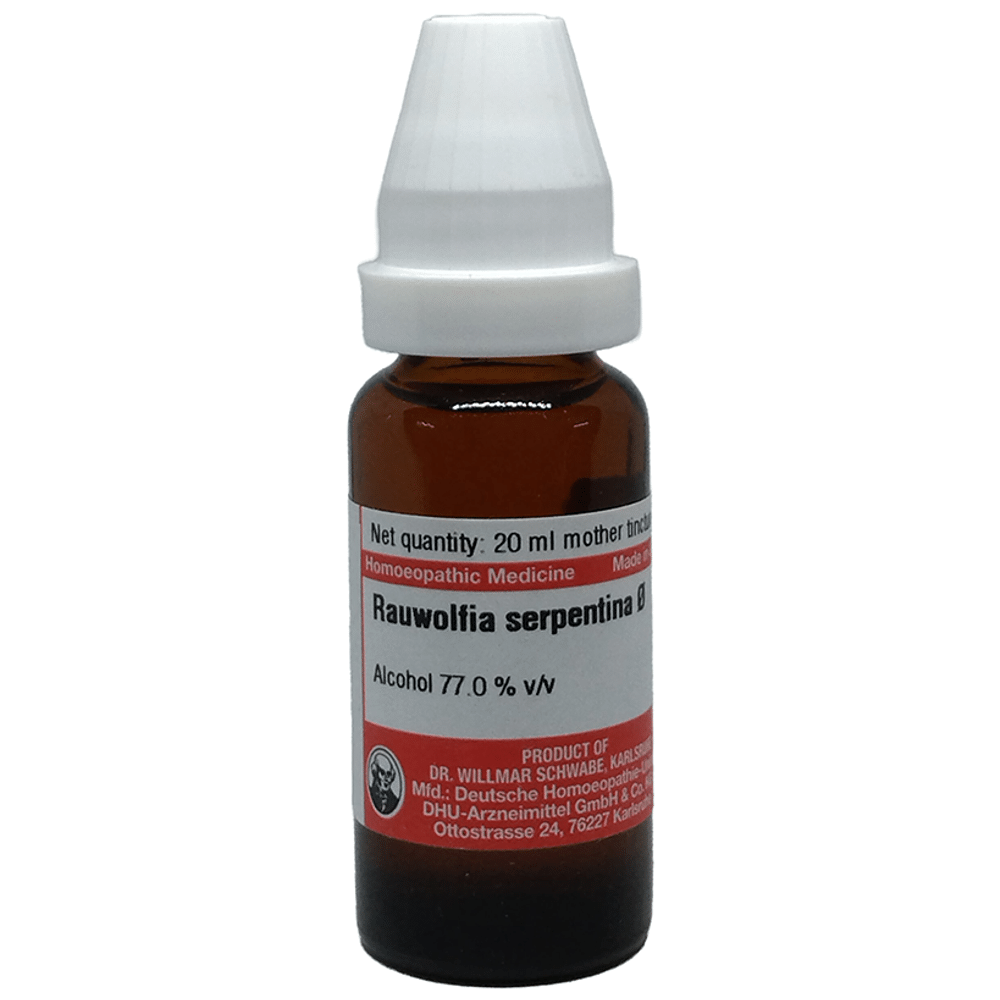 Dr Willmar Schwabe Germany Rauwolfia Serprntina  Mother Tincture Q bottle of 20 ml Mother Tincture